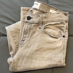 Frame Le Skinny De Jeanne Gray Wash Size 25